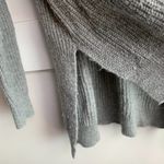 BP . Gray Knit Cold Shoulder Crew Neck Sweater Photo 7