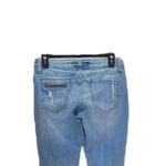 Eunina Sz 27 Blue Denim Jeans Skinny Mid Rise Destructed Adorable Photo 5