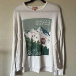 Show Me Your Mumu Bosco Ski Long Sleeve Top White Green Size Medium Photo 1