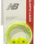New Balance  Elastic Shoe Laces Tough Easy Quick Pair Neon Yellow NEW Photo 0