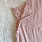 Reformation  Evelyn One Shoulder Blush Pink Maxi Dress Slit‎ Sz 10 NWT Photo 6