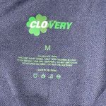 Clovery Women’s M Navy Blue Red White Short Sleeve 1/4 Zip Golf Performance Top Size M Photo 3