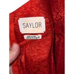 Saylor Red Orange Jacquard Jumpsuit Spaghetti Strap Wide Leg XS Formal Wedding Photo 11