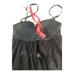 Victoria's Secret Sexy Little Things Babydoll 34C Teddy Sexy Black Sequin Ruffle Photo 5