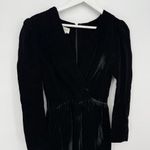 Tanner Vintage Black Velvet Long Sleeve Formal Dress Size 6 Evening Photo 1