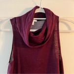 Abound ⭐️  Maroon Burgundy Red sleeveless cowl mock neck dress XSmall EUC Photo 1