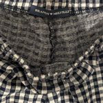 Brandy Melville  Black and White Gingham High Waist Shorts Photo 1