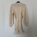 Paige Julita Belted Knit Fabric Sweater Dress Latte Foam Photo 4