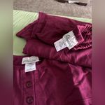 Easy Essentials Plus Size Cozy Set Long Sleeve Red Wine Burgundy (735) Photo 2