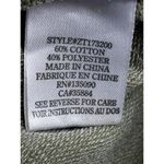 Z Supply  Camo Sweater M Long Sleeve Crew Neck Distressed Hem Weekender Boho Slit Photo 3