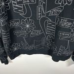 Nike Icon Clash Fleece Sweatshirt All over logo Black L Athletic Workout Photo 4