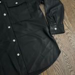 Primark pleather faux leather oversized jacket shacket shirt Size Small Photo 3