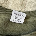 Outdoor Voices  Sweatshirt Hunter Green Pullover Cotton Fleece Size Large Photo 4