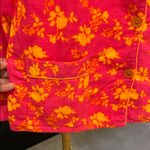 b Soft Floral Pink and Orange Pajama Set size medium Photo 5