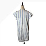 Vineyard Vines Performance Tunic Dress Women Small White Blue Stripe Preppy Photo 3