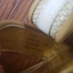 Coach  Tan Cream Chic Leather Strappy Chic Feminine Summer Wedge Sandals Size 10 Photo 8