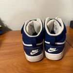 Nike  Court Borough Mid 2 GS Navy Blue White Sneaker‎ cd7782-107 Size W8 Y6.5 Photo 2