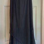 Clara's Junior's L Vintage Whimsigoth Black Gauzy Sheer Lined Tulip Midi Skirt Size undefined Photo 2