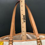 Coach Rare  F23683 Park Color Block Yellow Cream Tan Leather Tote Shoulder Bag Photo 5