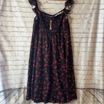 Cider  NWT Cherry Print Plus Size Midi Dress Bustier Style Top Smocked Back 2XL Photo 1