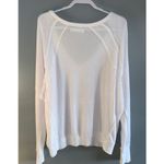 We The Free Free People Women's Santa Clara V-Neck Pullover Thermal Top Off-White Medium Photo 2