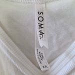 Soma  Cool Nights Shelf Bra Ribbed Tank Brami XXL White Photo 2