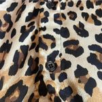 Ellison Maxi Dress Size L Animal Cheetah Print Slinky Mob Wife Comfy Button Down Photo 7