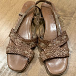 Sesto Meucci  Tan Braided Sandals Photo 0