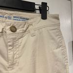 Gap  Size 0 Vintage Rolled Crop Light Khaki Chino Pants Cotton Slash Pocket Photo 2