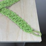 Women’s Beaded Belt Vintage Handmade Green Bohemian Lagenlook Art to Wear 36 Photo 4