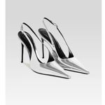 retrofete Cindy Slingback High Heels in Silver 39.5 with Box Womens High Pumps Size 8.5 Photo 1