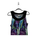 kim rogers  Petite XL Paisley Print Sleevless Mini Dress Retro Casual Formal Photo 1