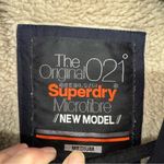 Superdry  Blue Fur Lined Hooded Parka Coat Jacket Microfiber Womens M Warm Winter Photo 2