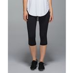 Lululemon In The Flow Crop II Heathered Deep Coal Legging Size 4 Photo 6