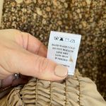 VICI  Brown Floral Smocked Long Sleeve Mini Flounce Dress Size XL Photo 3