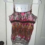 Funky Y2K Beaded Cami Top Brown Photo 1