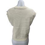 Aritzia Wilfred Cream Wool Knit Short Drop Sleeve Crew Neck Sweater Top Size M Photo 1
