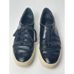Vince  Bale Black Leather Lace Up Platform Low Top‎ Fashion Sneakers Size 6.5 Photo 6