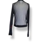 Andrea Crews Applejack Mesh Long Sleeve Top My Little Pony Silk Front Cropped Black Photo 4