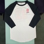 Skechers  Womens 3/4 Long Sleeve Crewneck Cotton Blend Baseball Tee Shirt XS Photo 3