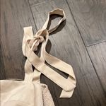 Mustard Seed NWT  champagne and gold detail babydoll mini dress Sz L Photo 3