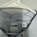 Puma Women's Light Blue Button-Up Top Photo 3