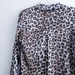 ZARA Leopard Button Down Long Sleeve Blouse New With Tags Photo 7