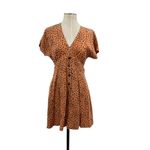 Marine layer  Camila Mini Dress Abstract Cheetah Print Size Small Photo 2