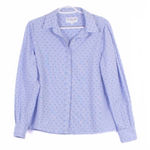 Derek Lam  10 CROSBY Swiss Dot Balloon Sleeve Button Down Shirt Size M Photo 0