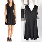 Andrew Marc Dress Black Seamed Sleeveless Fit & Flare Career Size 14 New w/Tag Photo 1