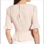 ASTR the Label Blush Polka Dot Ruffle Crop Top Photo 2