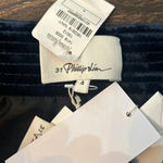 3.1 Phillip Lim  Sapphire Velvet Mini Skirt 4 NWT Pleated Tie Waist Twee Photo 5