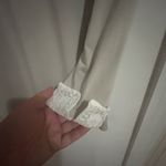 Garnet Hill  size medium jersey knit lace collar long sleeve top. Photo 4