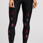 Ultracor  x SoulCycle Scatter Skull Leggings Size Medium Photo 0